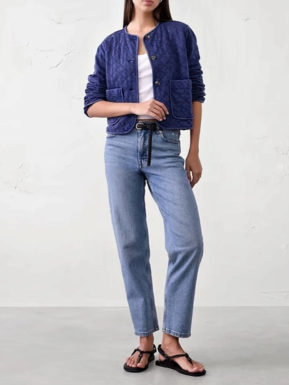 Banana Republic QUILTED KNIT JACKET BNWT